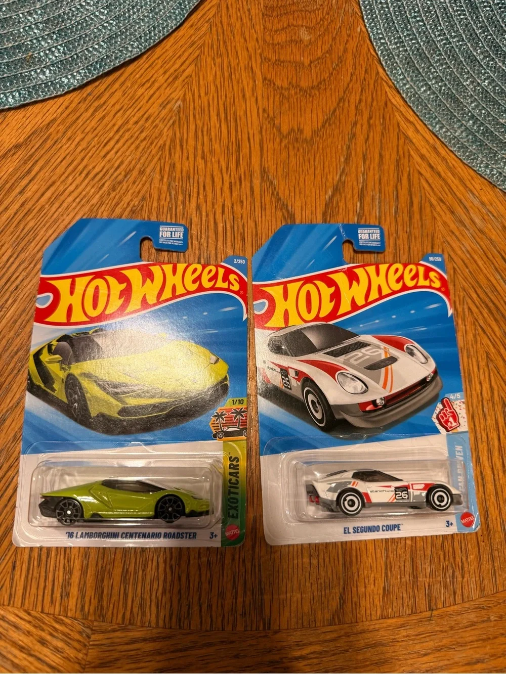 Kids Toy Car Set - Lime Green Lamborghini & White Racing Coupe
